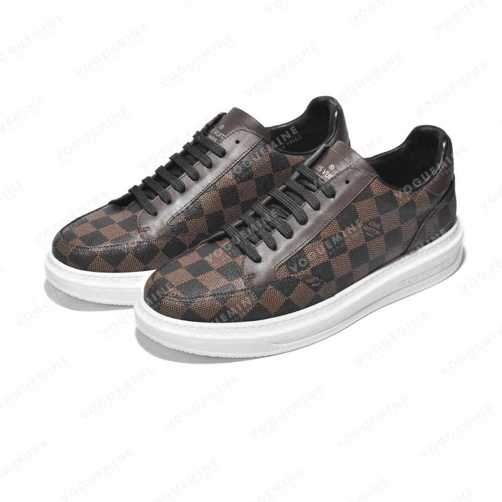 Louis Vuitton Brown Premium Quality Sneakers-thumb-2