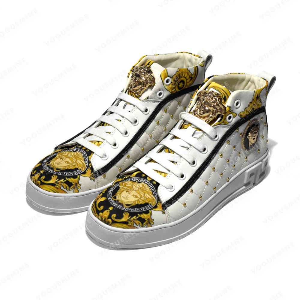 Versace White Premium Quality Sneakers-thumb-2