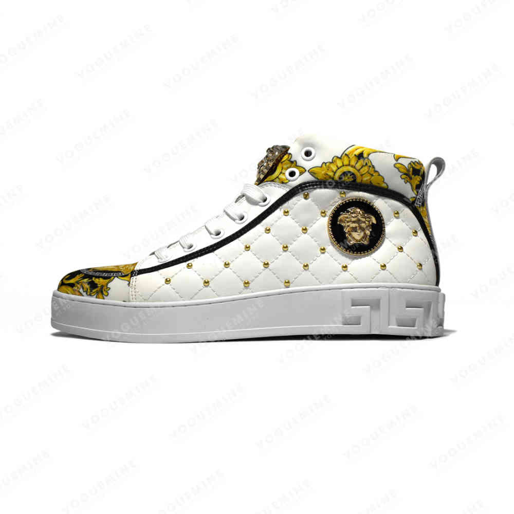 Versace White Premium Quality Sneakers-thumb-0