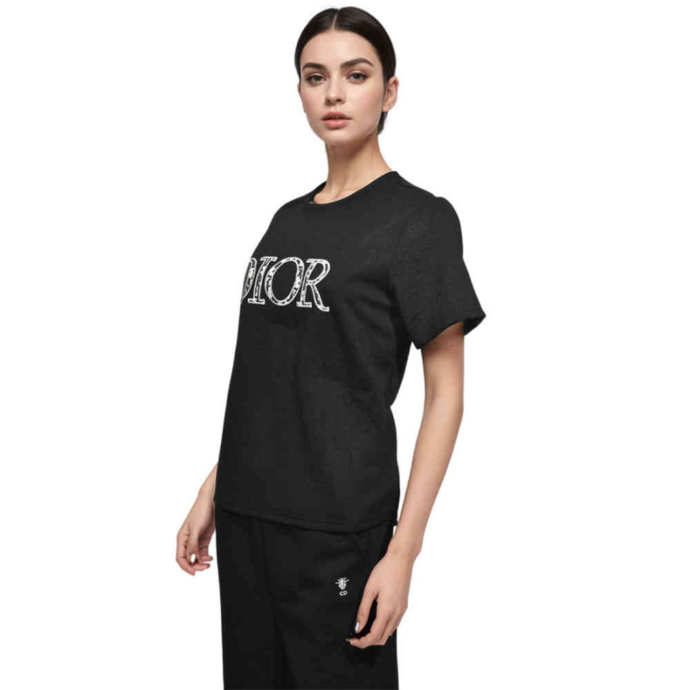 Dior Embossed Black Premium Luxury Co-ord Set-thumb-0