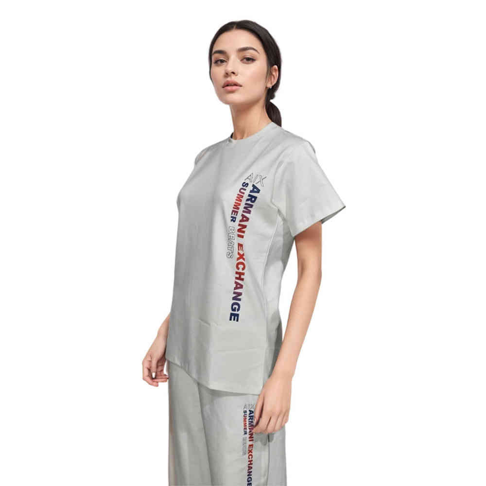 White Armani Exchange BlackPremium Cotton Co-ord Set