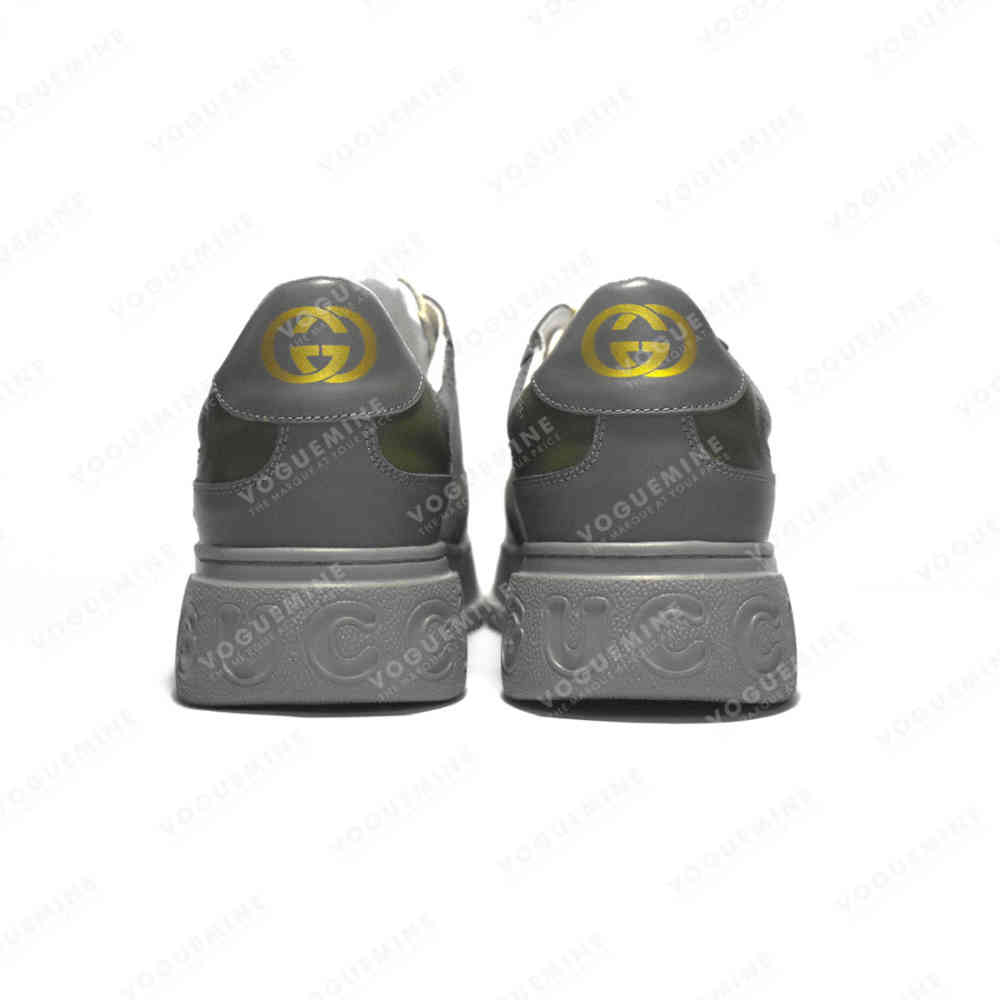 Gucci Grey & Green Premium Quality Sneakers-thumb-4