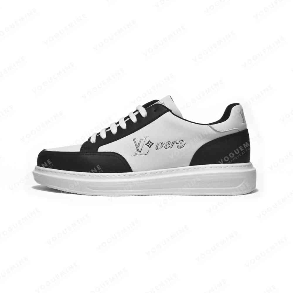 Louis Vuitton White & Black Premium Quality Sneakers-thumb-0