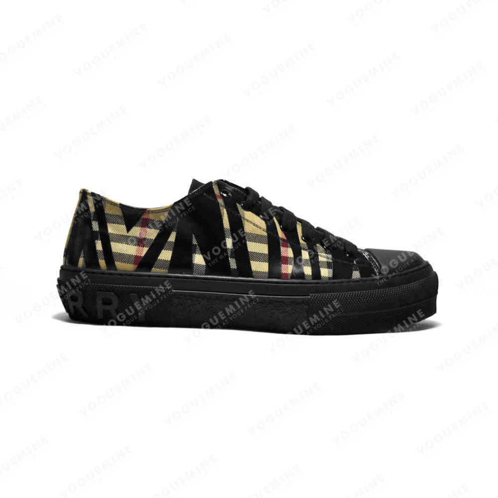 Burberry Check Baumwoll Premium Sneakers-thumb-1