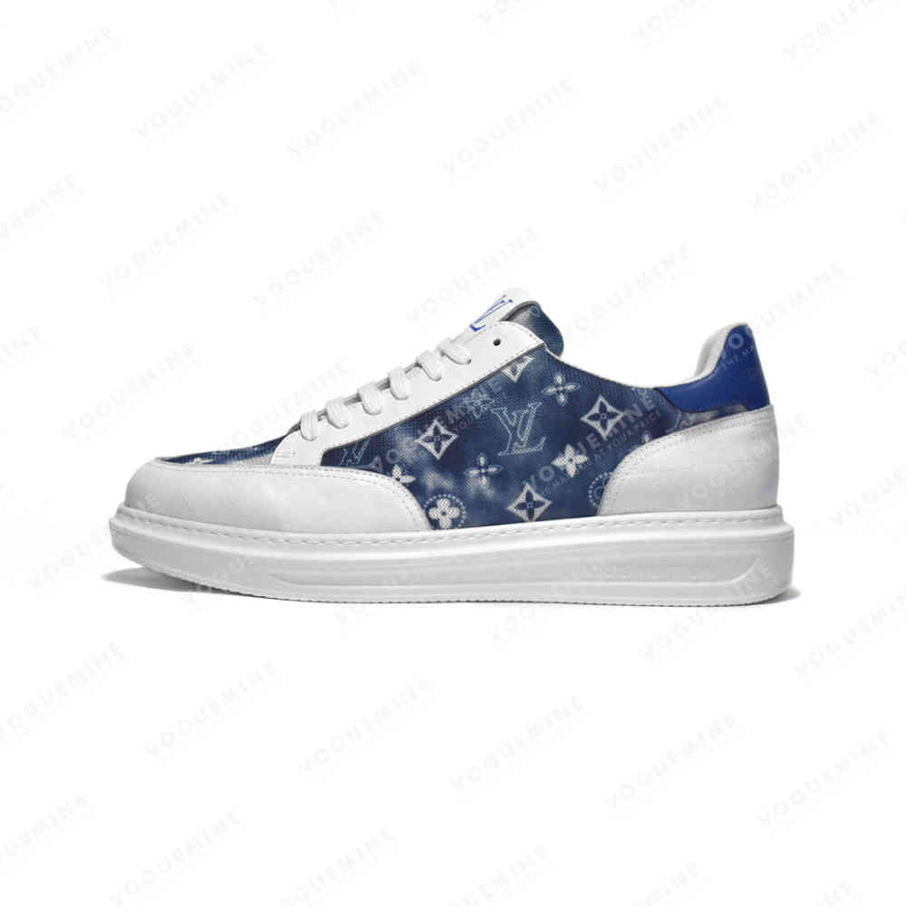 Louis Vuitton Monogram White & Blue Premium Sneakers-thumb-0