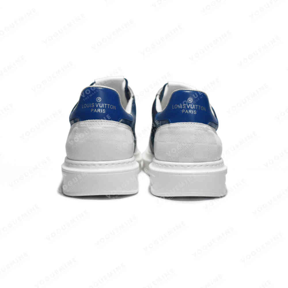 Louis Vuitton Monogram White & Blue Premium Sneakers-thumb-4