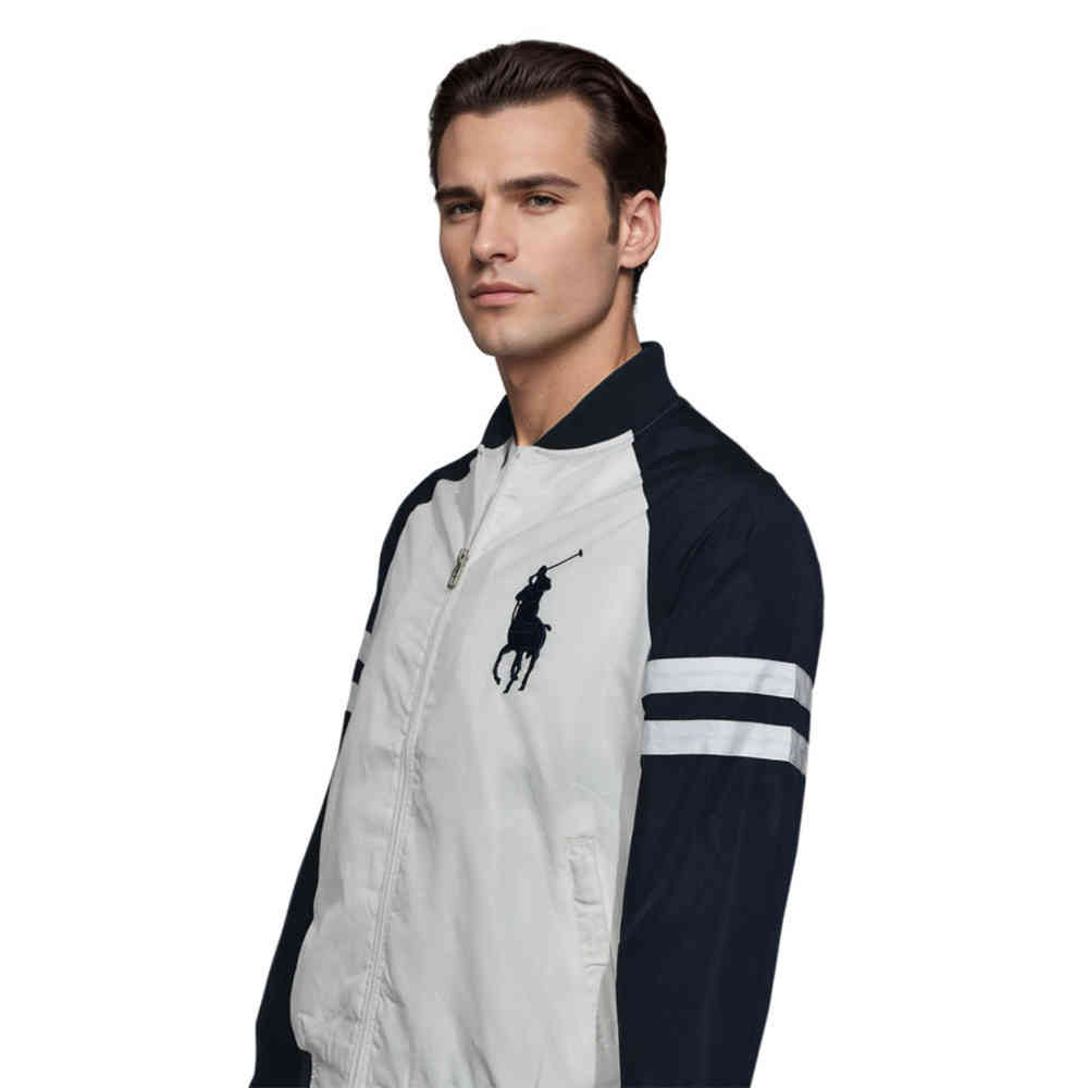 White Ralph Lauren Blue Premium Quality Jacket