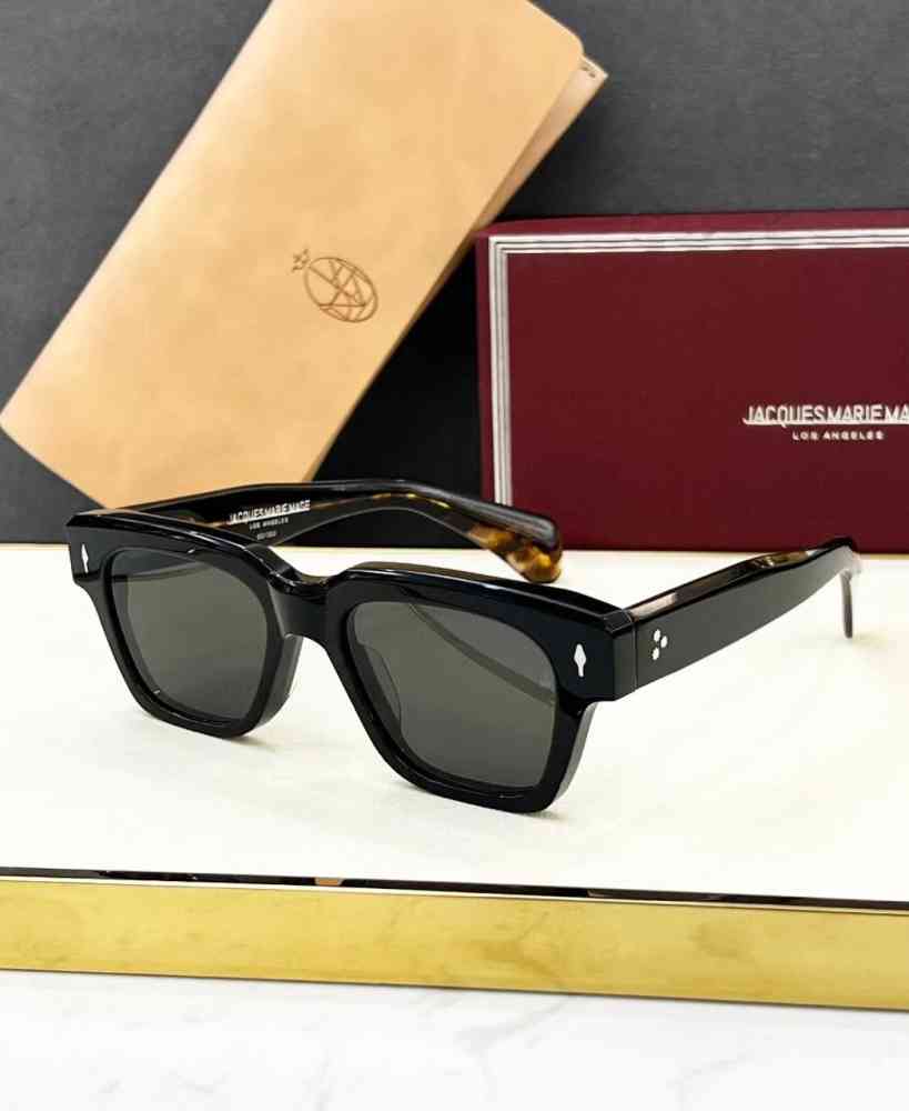 Jacques Marie Mage Black Luxury Sunglasses-thumb-0