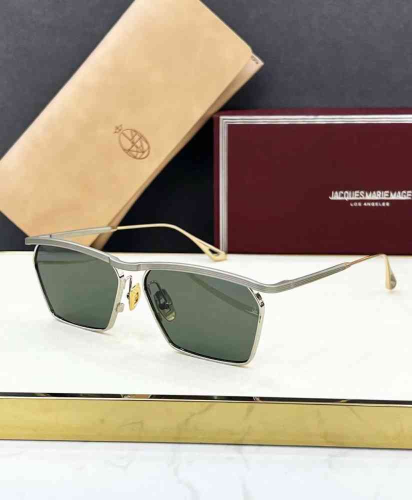 Green Jacques Marie Mage Grey Luxury Sunglasses