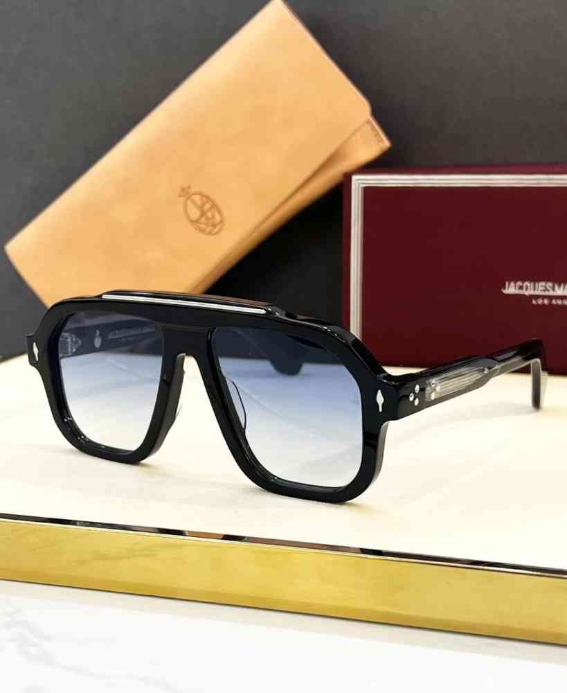 Blue Jacques Marie Mage Black Luxury Sunglasses