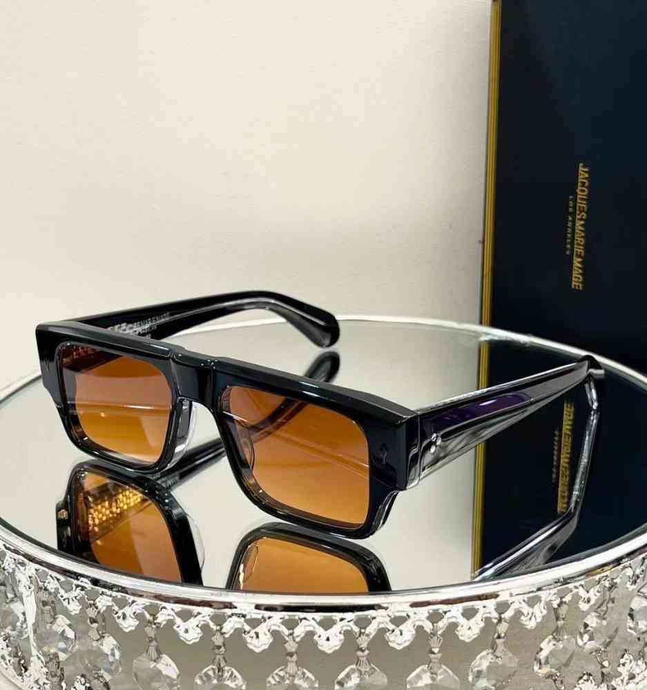 Black & Brown Jacques Marie Mage Brown Luxury Sunglasses