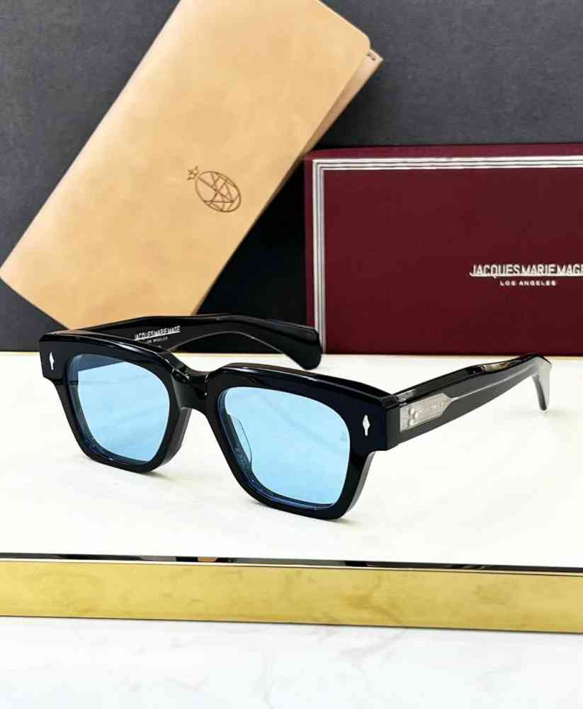 Blue Jacques Marie Mage Black Luxury Sunglasses