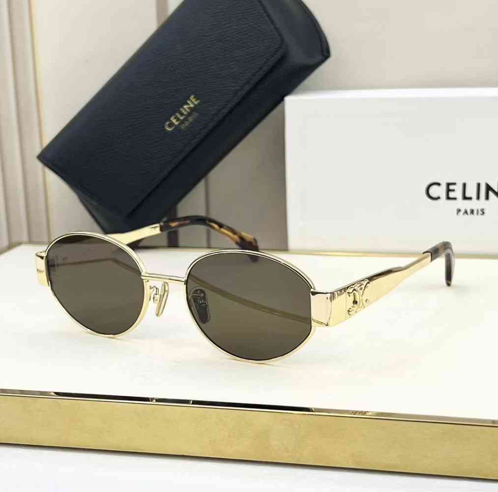 Black & Brown Celine Green & Brown Luxury Sunglasses