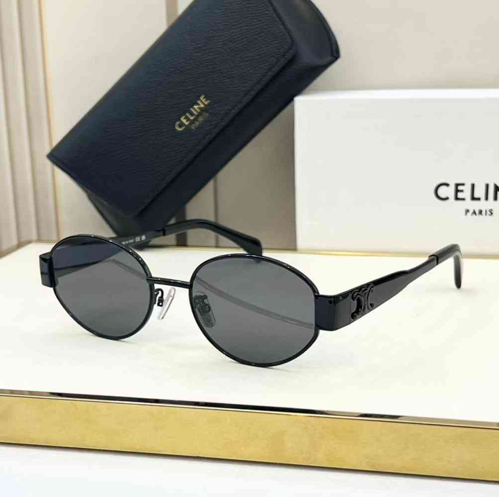 Black Celine Black & Golden Luxury Sunglasses