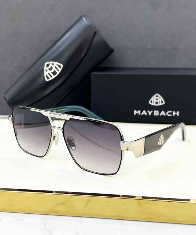 Black Maybach Black & Silver Luxury Sunglasses