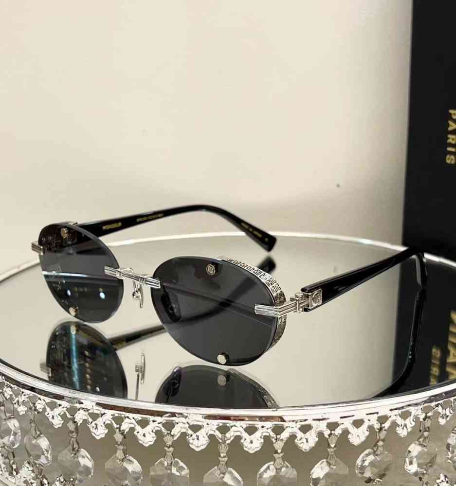 Silver Balmain Black Luxury Sunglasses