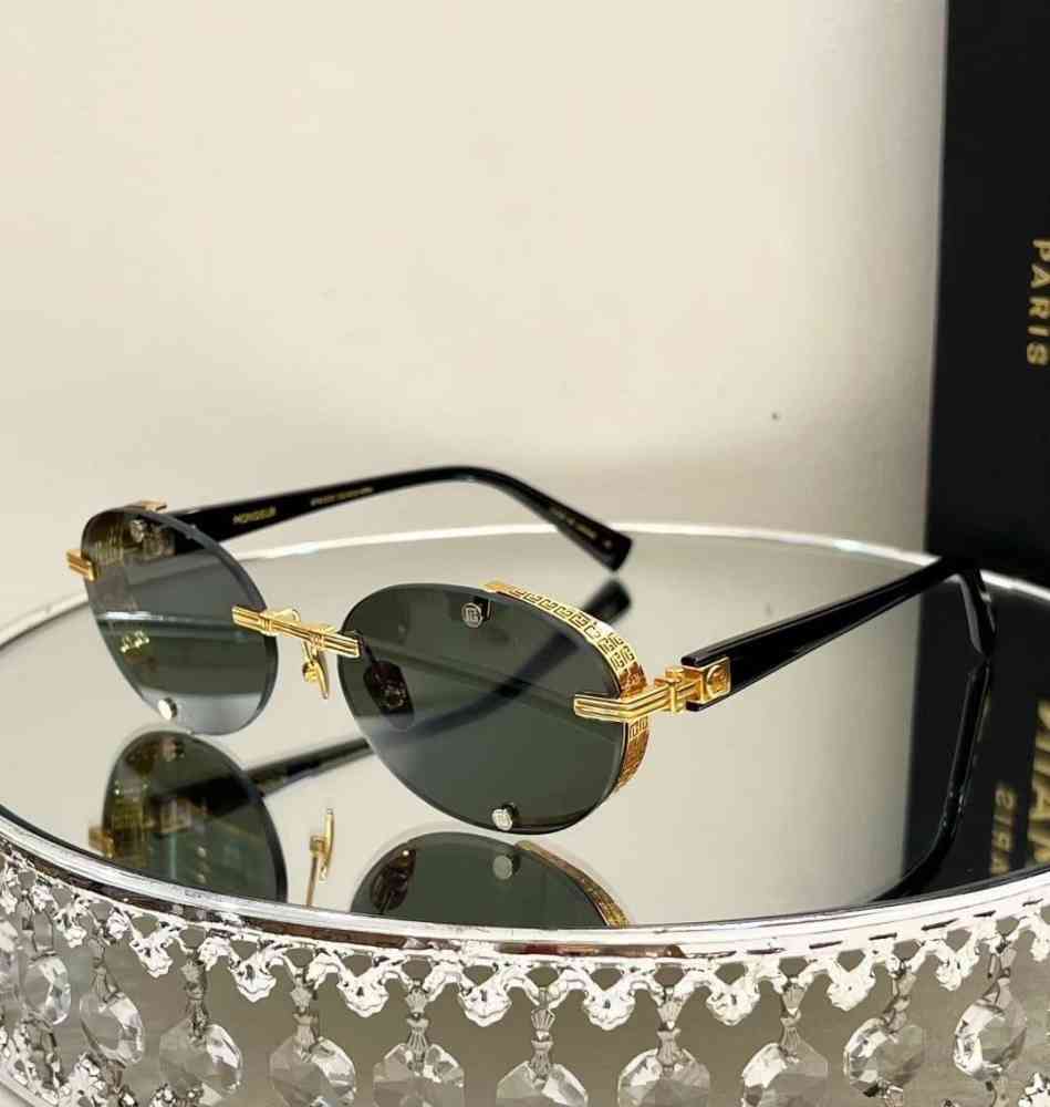 Golden Balmain Black Luxury Sunglasses
