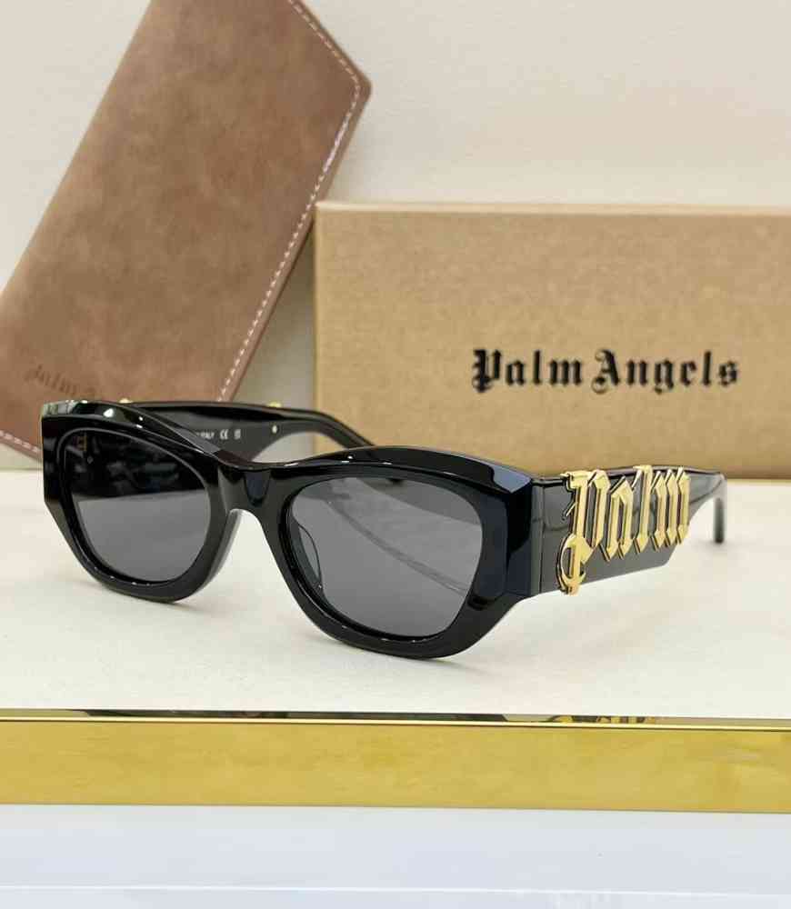 Black Palm Angels Black & Brown Luxury Sunglasses