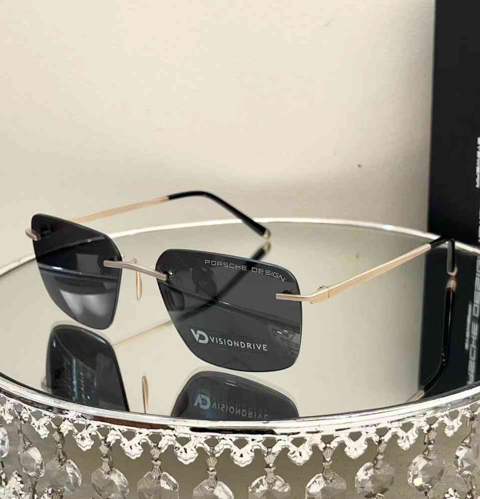 Black & Golden Porsche Design Black Luxury Sunglasses