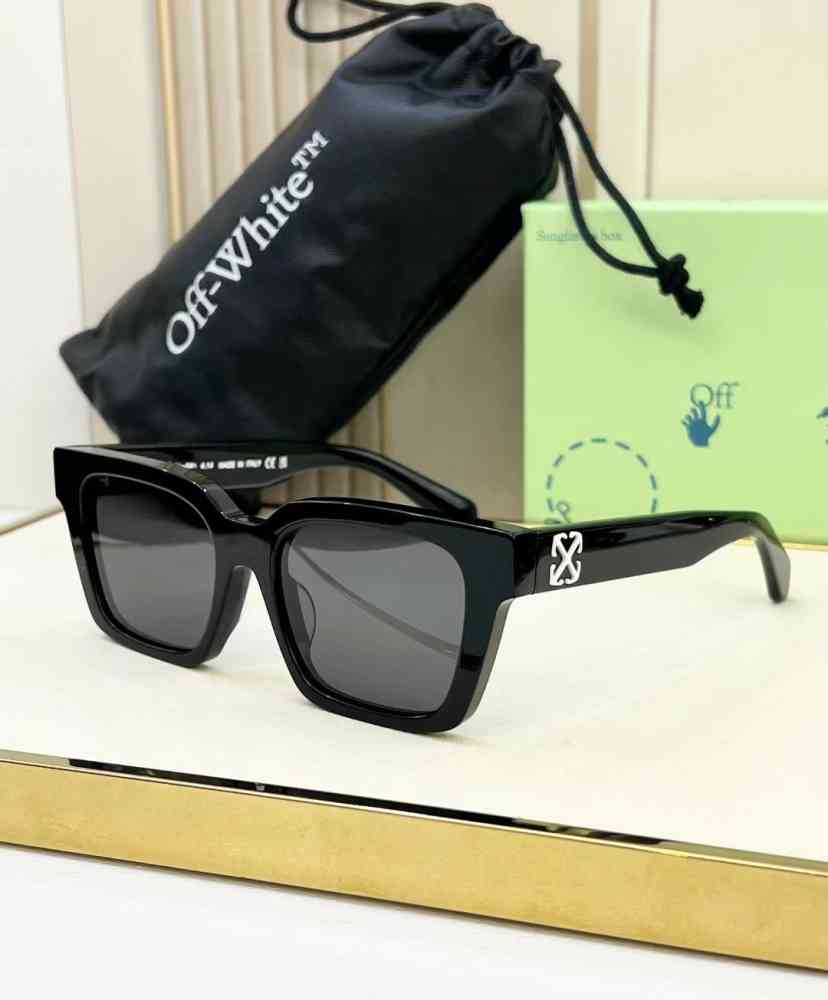 Black & White Off-White Green & Golden Luxury Sunglasses