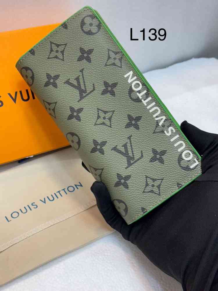 Mint Green Louis Vuitton Blue Premium Long Wallet
