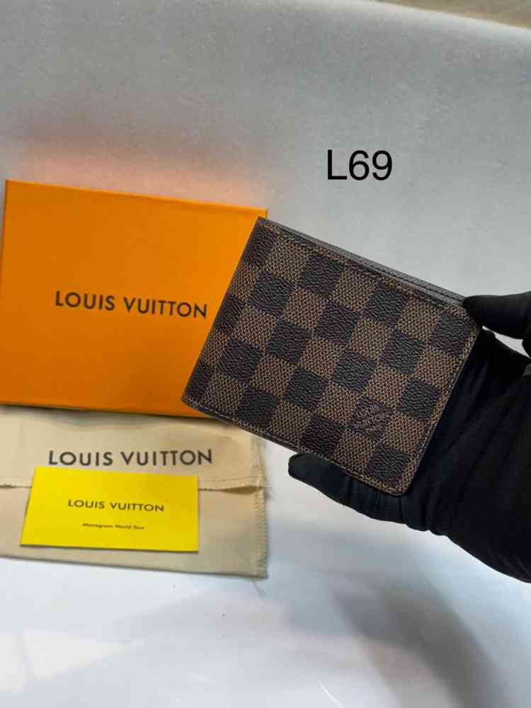 Louis Vuitton Brown Premium Compact Wallet-thumb-0