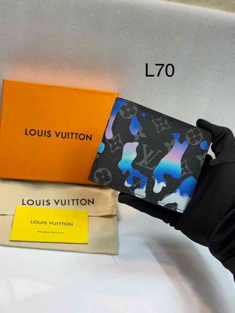 Louis Vuitton Black Premium Compact Wallet-thumb-0