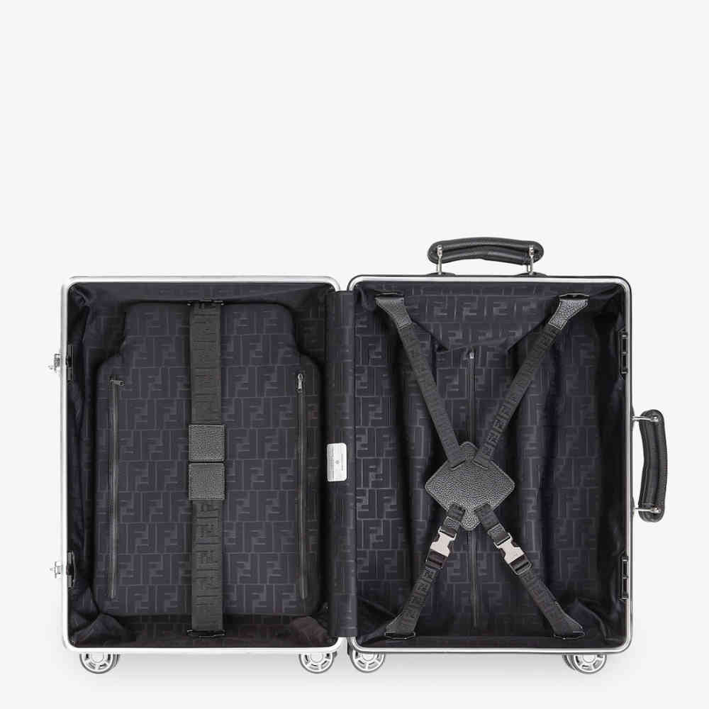 Fendi & Rimowa Grey Premium Cabin Trolley Bag-2