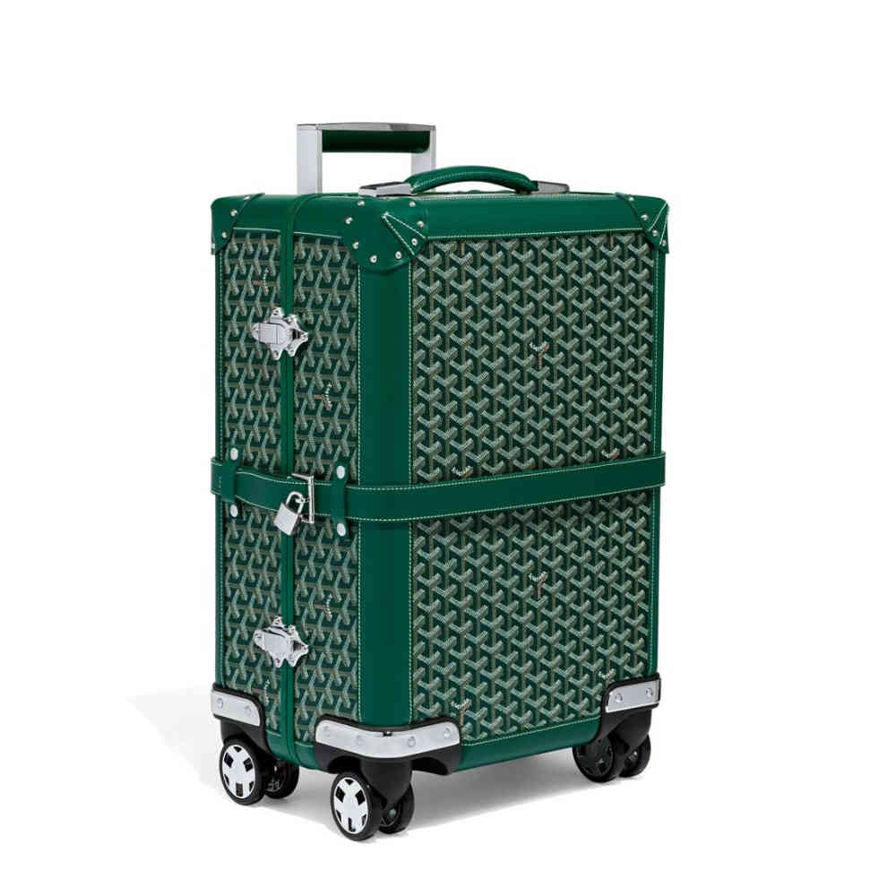 Green Goyard Blue Premium Trolley Bag