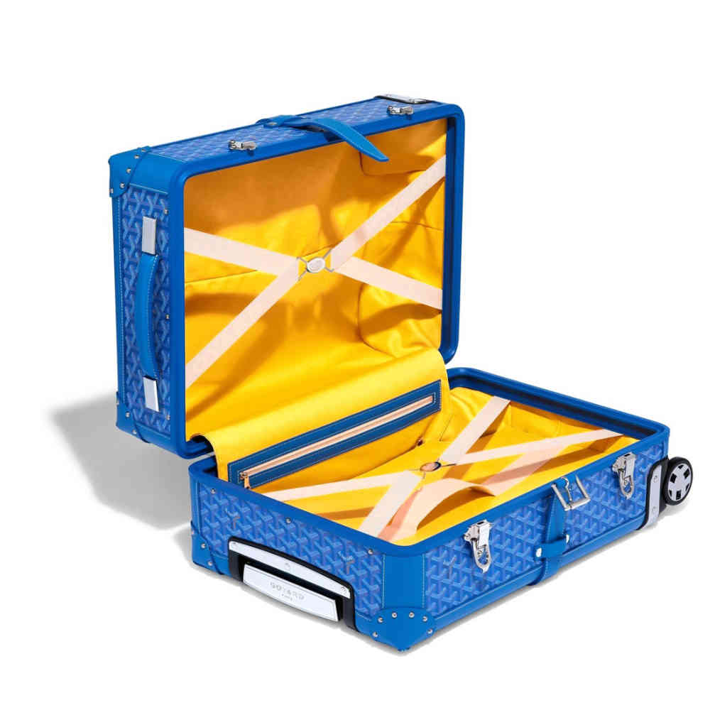 Goyard Blue Premium Trolley Bag-2