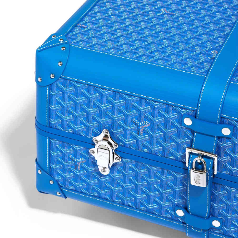 Goyard Blue Premium Trolley Bag-4