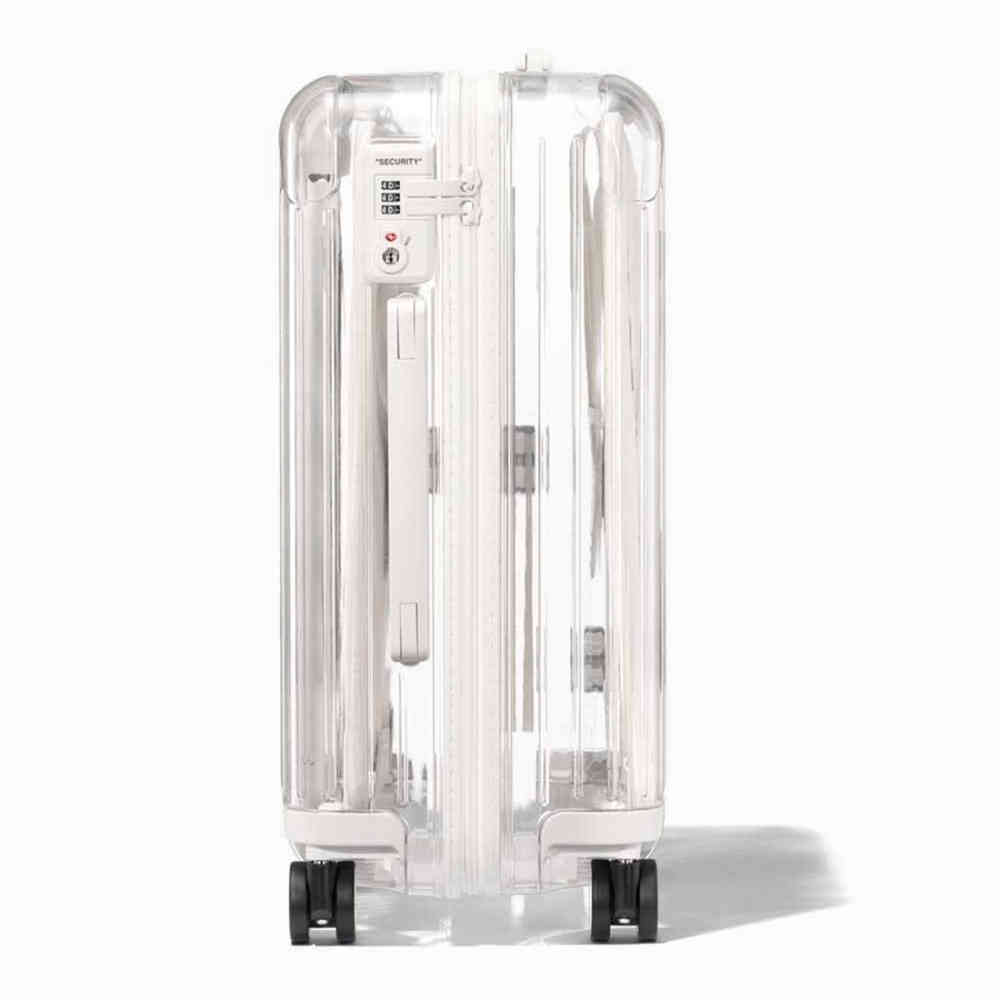 Off White & Rimowa Transparent Premium Cabin Trolley Bag-3
