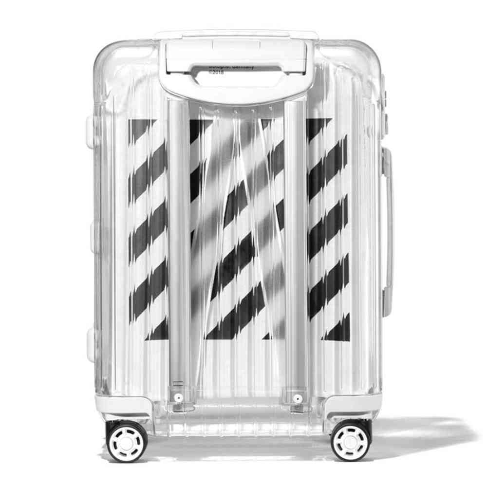 Off White & Rimowa Transparent Premium Cabin Trolley Bag-1