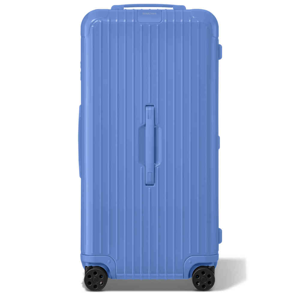 Blue Rimowa Dark Grey Premium Trunk Plus Trolley Bag