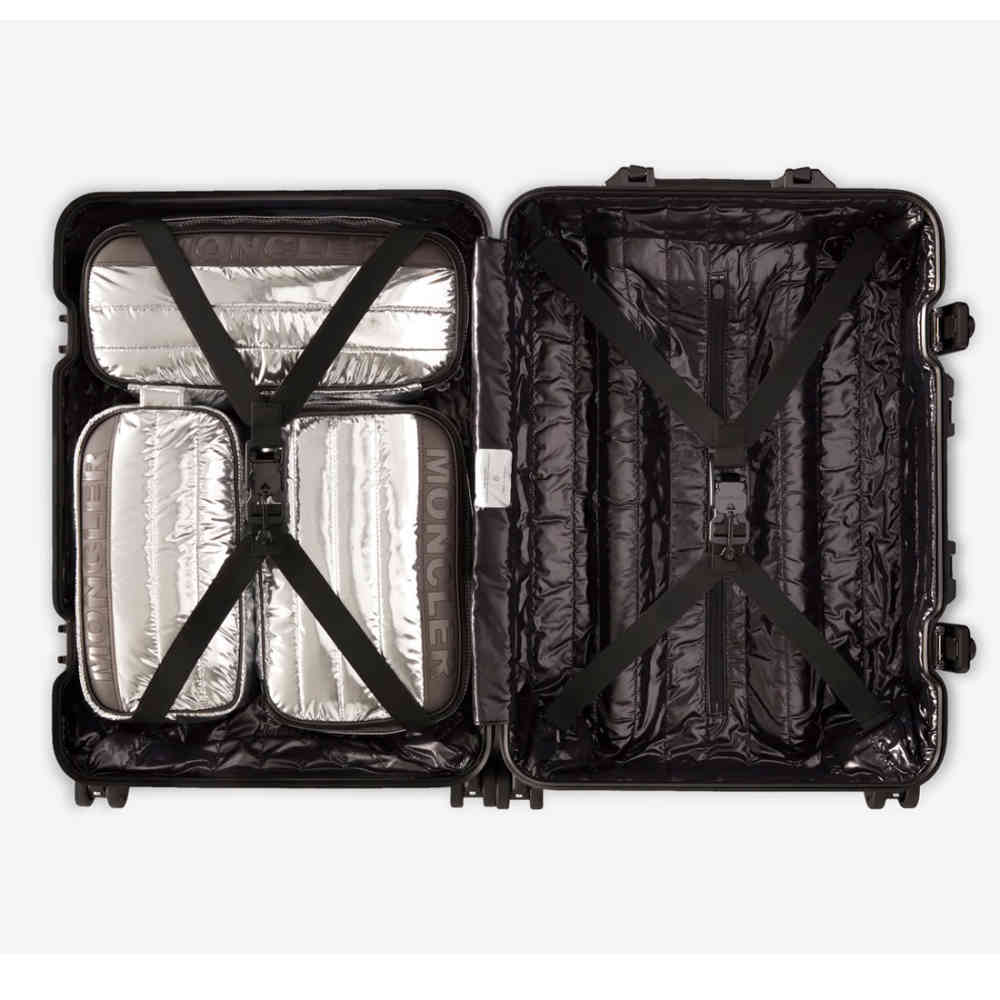 Moncler & Rimowa Silver Premium Cabin Trolley Bag-thumb-4