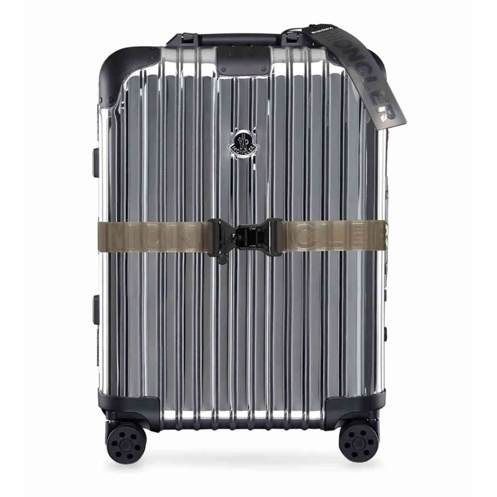 Moncler & Rimowa Silver Premium Cabin Trolley Bag-thumb-0