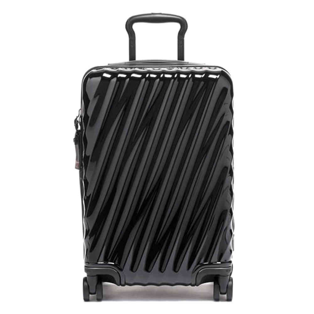 Black Tumi Silver 19 Degree Aluminum International Carry-On