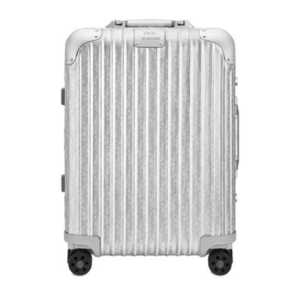 Grey Dior & Rimowa dark Grey Premium Cabin Trolley Bag