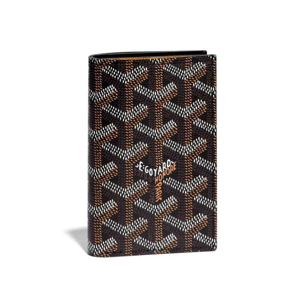 Black Goyard Green Premium Pocket Organiser Wallet