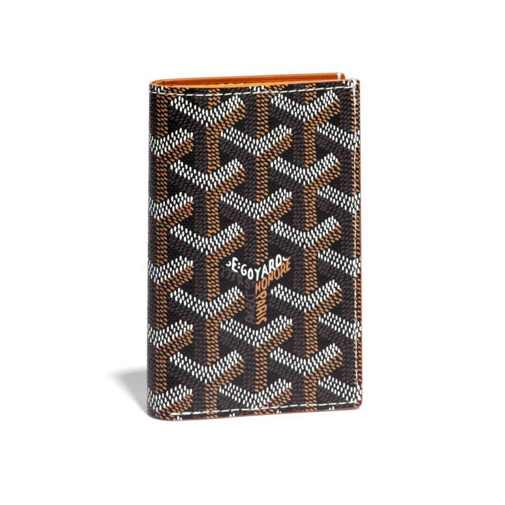 Brown Goyard Green Premium Pocket Organiser Wallet