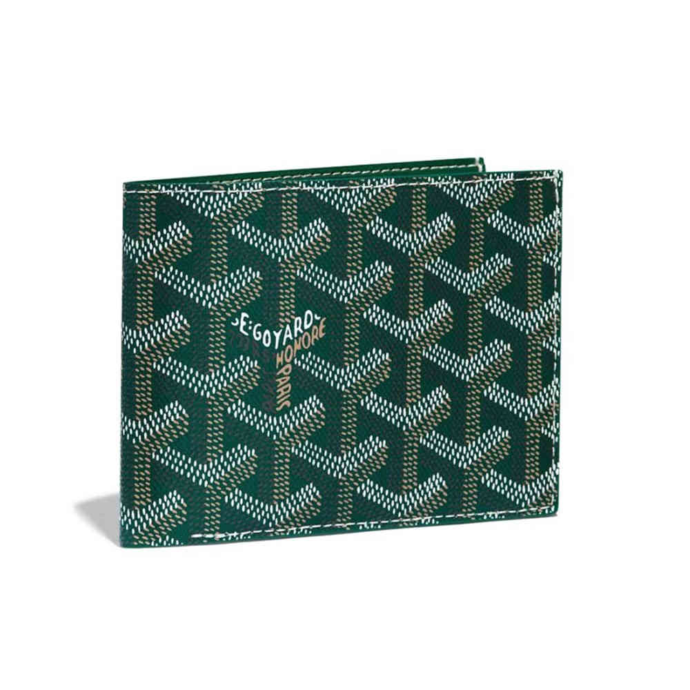 Green Goyard Wine Premium Compact Wallet