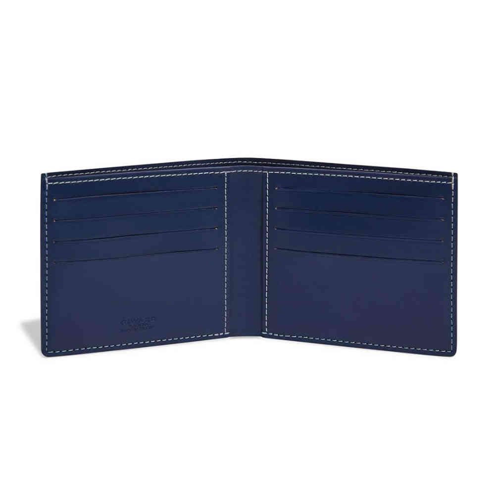Goyard Navy Blue Premium Compact Wallet-thumb-1