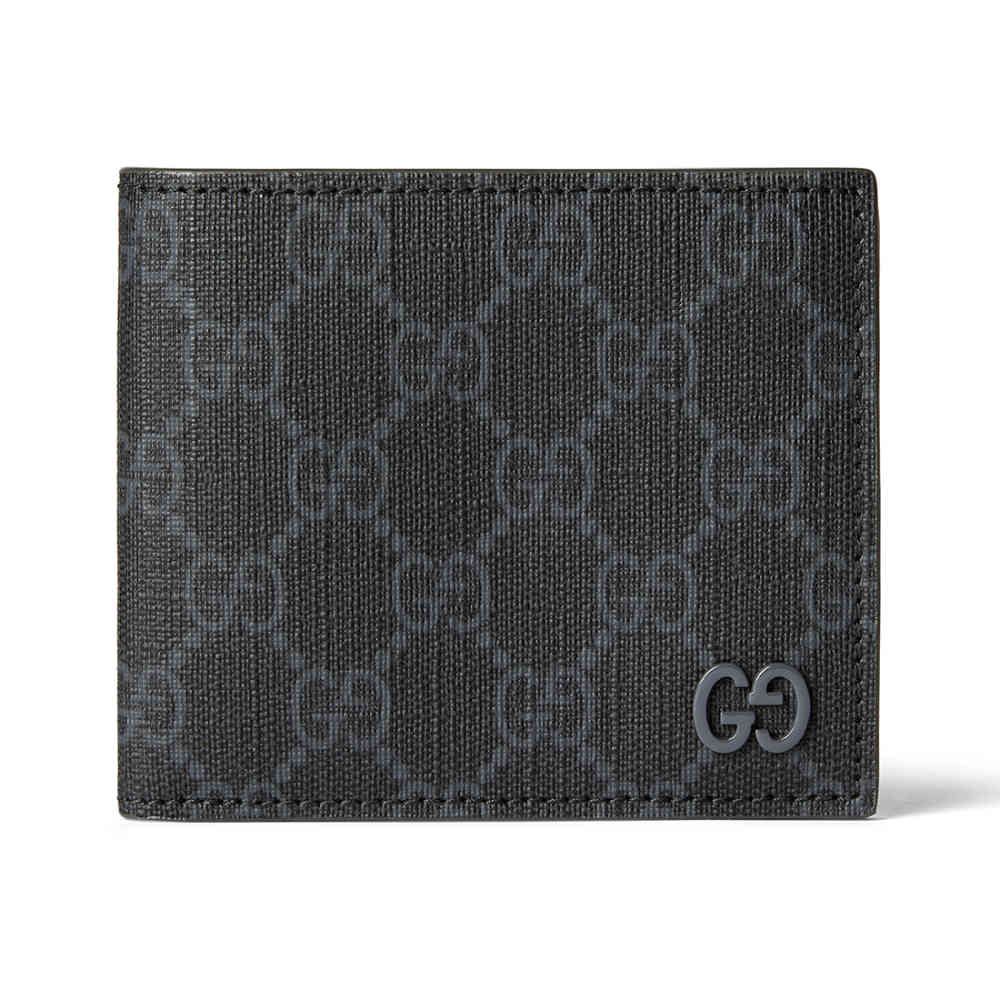 Dark Grey Gucci Black Premium Compact Wallet