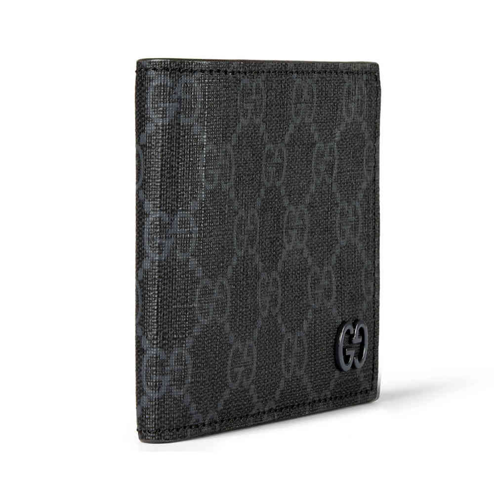 Gucci Black Premium Compact Wallet-thumb-3