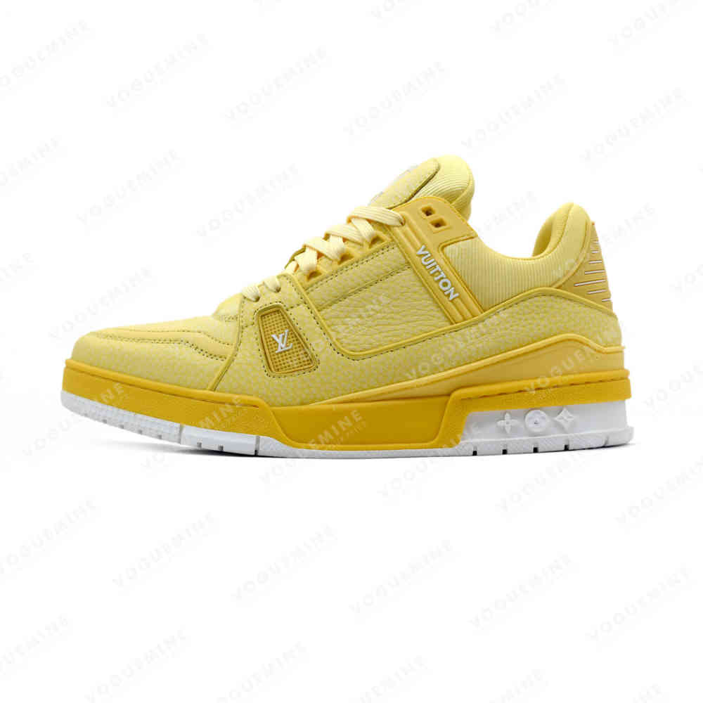 Yellow Louis Vuitton Blue Premium Quality Sneakers