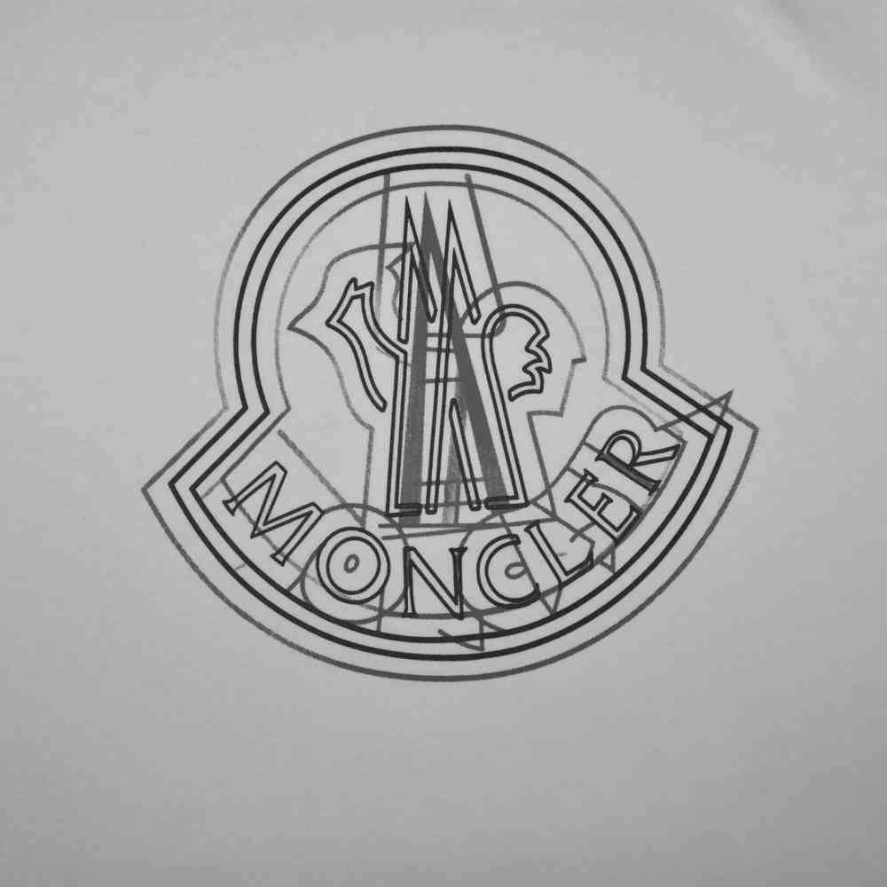 Moncler White Premium Quality T-shirt-thumb-3