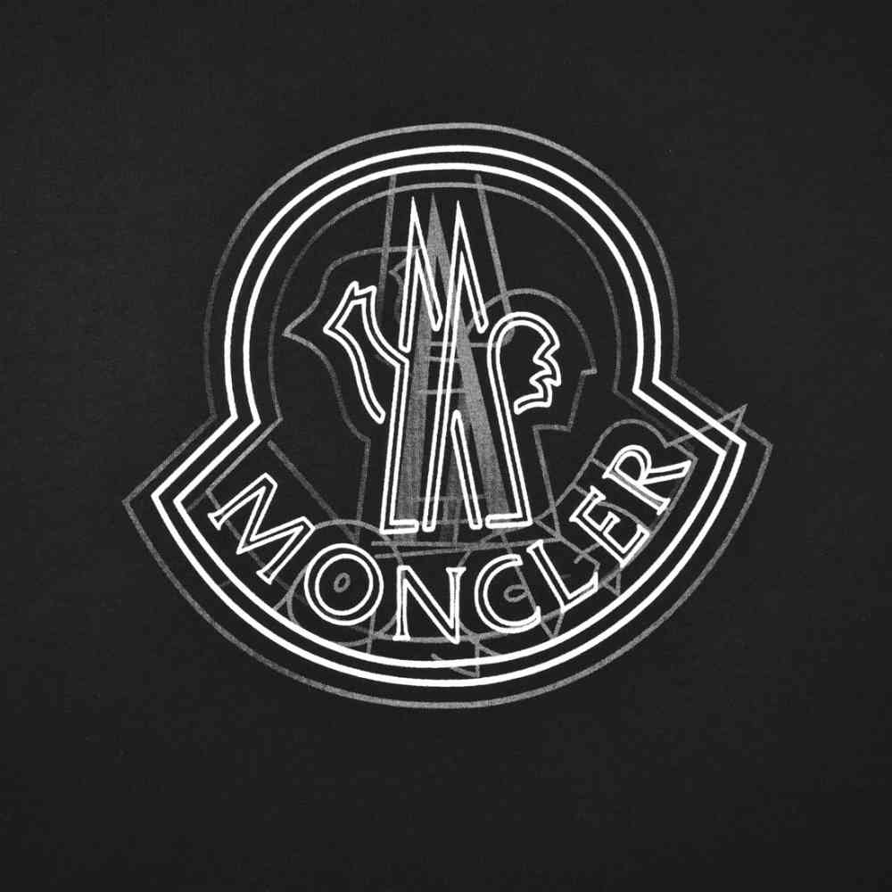 Moncler Black Premium Quality T-shirt-3
