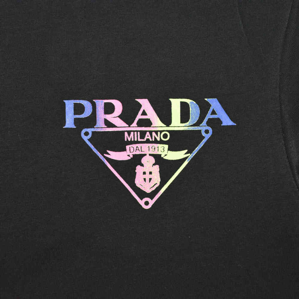 Prada Black Premium Quality T-shirt-3