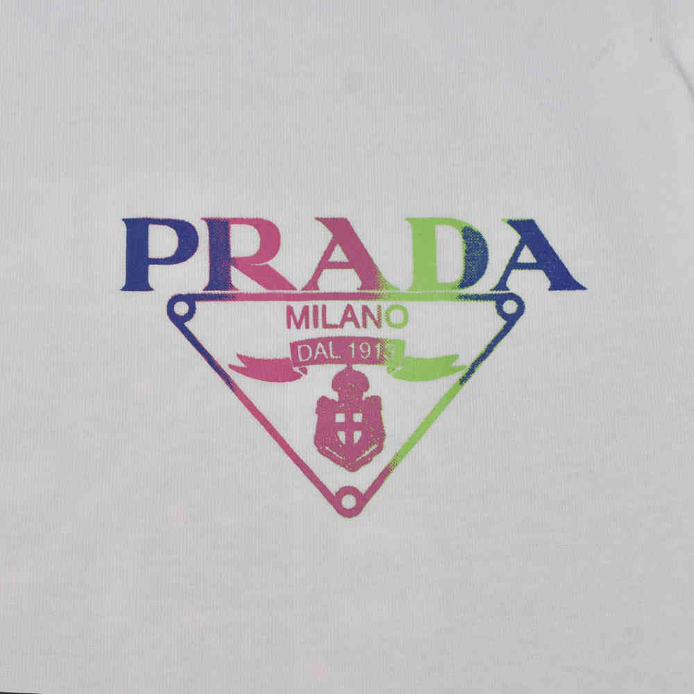 Prada White Premium Quality T-shirt-3