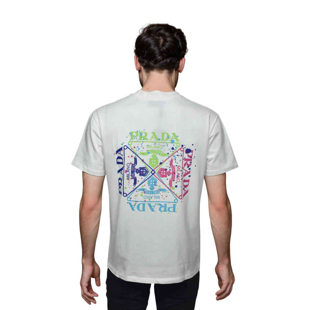 Prada White Premium Quality T-shirt-1